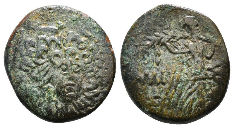 PONTOS. Amisos. Ae (Circa 85-65 BC). Time of Mithradates VI Eupator.
Obv: Aegis ...