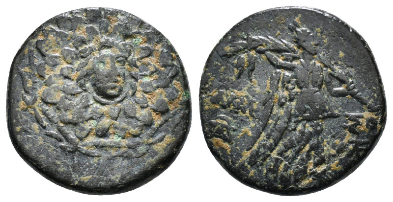 PONTOS. Amisos. Ae (Circa 85-65 BC). Time of Mithradates VI Eupator.
Obv: Aegis ...