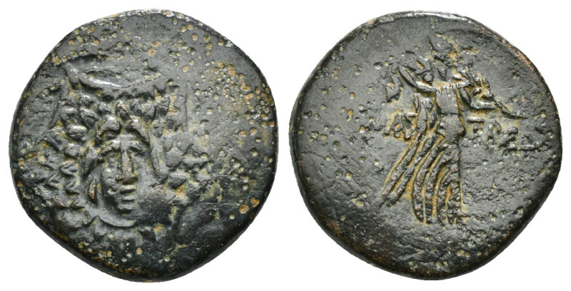 PONTOS. Amisos. Ae (Circa 85-65 BC). Time of Mithradates VI Eupator.
Obv: Aegis ...