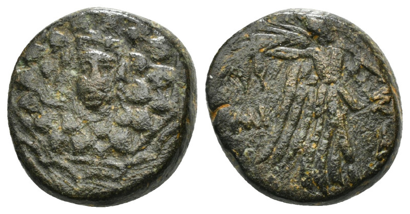 PONTOS. Amisos. Ae (Circa 85-65 BC). Time of Mithradates VI Eupator.
Obv: Aegis ...