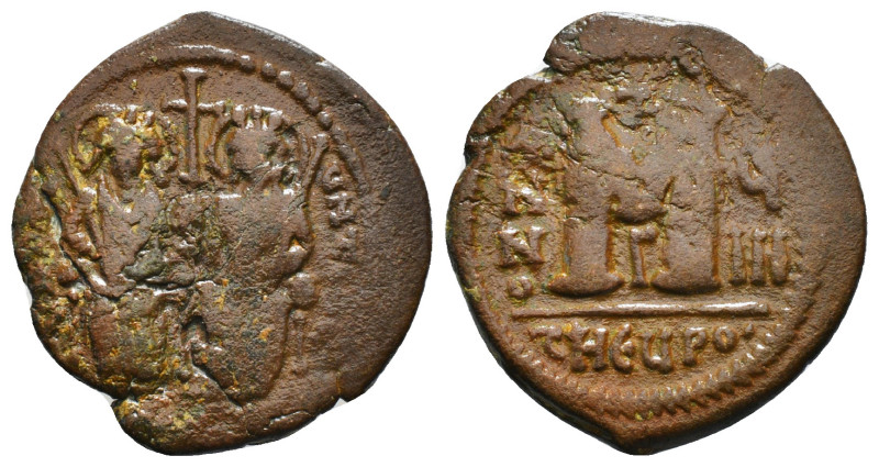 JUSTINIAN I (527-565). Follis. 10,39 g - 28,61 mm