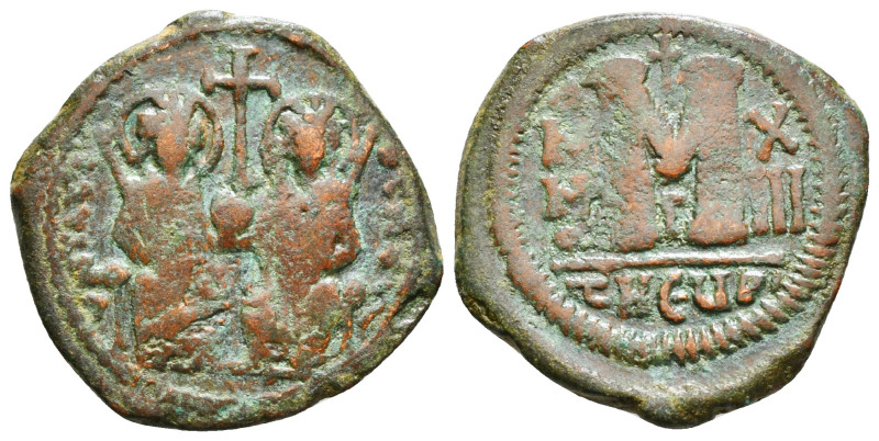 JUSTINIAN I (527-565). Follis 14,74 g - 30,98 mm