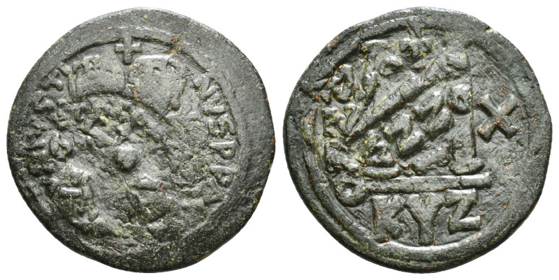 JUSTINIAN I (527-565). Follis 12,26 g - 30,09 mm