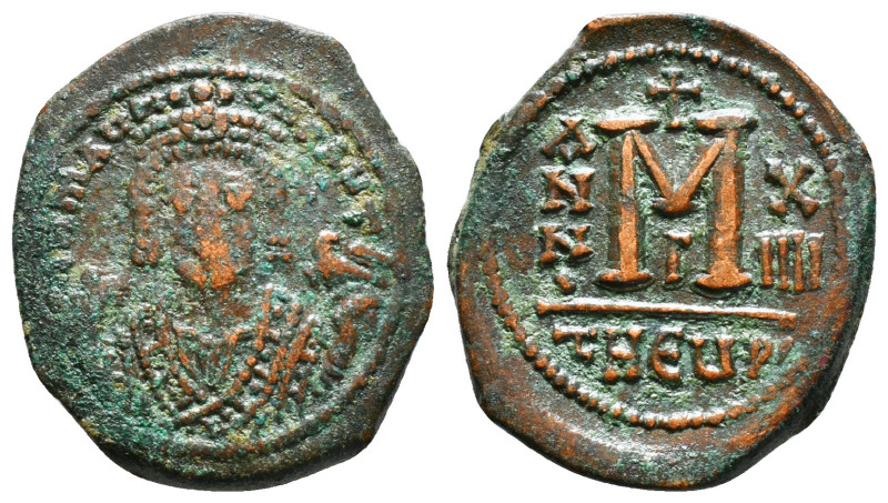 MAURICE TIBERIUS (582-602). Follis 10,52 g - 29,00 mm