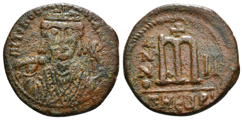 MAURICE TIBERIUS (582-602). Follis 12,50 g - 30,10 mm