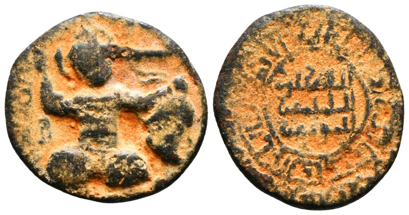 ISLAMIC. Anatolia & al-Jazira (Post-Seljuk). Artuqids (Mardin) Ae Dirhem 13,48 g...