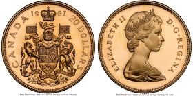 Elizabeth II gold Specimen "Confederation Centennial" 20 Dollars 1967 SP67 Cameo NGC, Royal Canadian mint, KM71. HID09801242017 © 2024 Heritage Auctio...