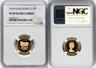 Elizabeth II gold Proof 1/2 Pound 1974 PR69 Ultra Cameo NGC, KM6. HID09801242017 © 2024 Heritage Auctions | All Rights Reserved