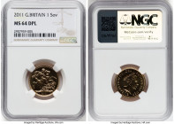 Elizabeth II gold Sovereign 2011 MS64 Deep Prooflike NGC, KM1002.1, S-SC7. HID09801242017 © 2024 Heritage Auctions | All Rights Reserved