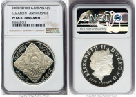 Elizabeth II silver Proof Piefort "Elizabeth I Anniversary" 5 Pounds 2008 PR68 Ultra Cameo NGC, Royal mint, KM-Unl, S-L18. Mintage: 3,348. Commemorati...