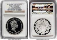 Elizabeth II silver Proof Piefort "Queen's Coronation" 5 Pounds 2013 PR70 Ultra Cameo NGC, Royal mint, KM1249. S-L30. One of First 300 Struck. Mintage...