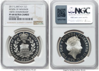 Elizabeth II silver Proof "House of Windsor - 100th Anniversary" 5 Pounds 2017 PR68 Ultra Cameo NGC, Royal mint, KM1463a, S-L49. Mintage: 4 ,561. Comm...