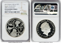 Elizabeth II silver Proof Piefort "Queen Victoria Birth - 200th Anniversary" 5 Pounds 2019 PR69 Ultra Cameo NGC, Royal mint, S-L77. Mintage: 1,518. A ...