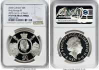 Elizabeth II silver Proof "King George III - 200th Anniversary of Death" 5 Pounds 2020 PR69 Ultra Cameo NGC, Royal mint, S-L79. Commemorating the 200t...