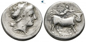Campania. Neapolis circa 380-280 BC. Didrachm AR