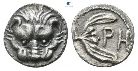 Bruttium. Rhegion circa 415-387 BC. Litra AR