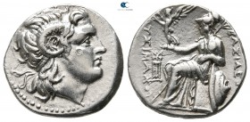 Kings of Thrace. Ephesos (or Philippi). Macedonian. Lysimachos 305-281 BC. Drachm AR