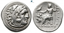 Kings of Thrace. Lampsakos. Macedonian. Lysimachos 305-281 BC. In the types of Alexander III of Macedon. Drachm AR