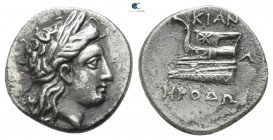 Bithynia. Kios . ΗΡΟΔΩΡΟΣ (Herodoros), magistrate circa 350-300 BC. Hemidrachm AR