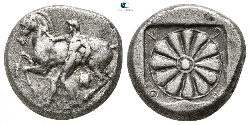 Ionia. Erythrai circa 480-450 BC. 
Drachm AR

15mm., 4,66g.

Erythros stand...