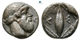 Ionia. Magnesia ad Maeander   470-450 BC. Obol AR