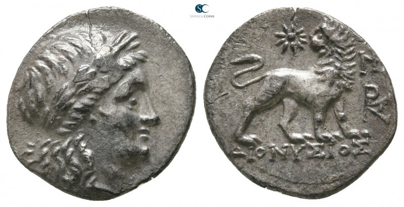 Ionia. Miletos . ΔΙΟΝΥΣ- (Dionys-), magistrate 350-325 BC. 
Hemidrachm AR

15...