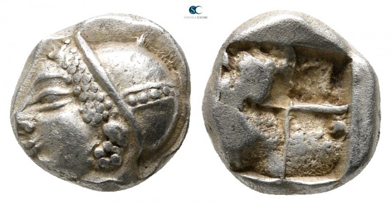 Ionia. Phokaia circa 521-478 BC. 
Diobol AR

9mm., 1,33g.

Archaic female h...