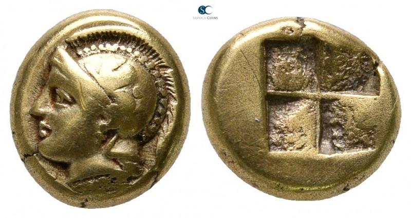 Ionia. Phokaia 478-387 BC. 
Hekte EL

10mm., 2,49g.

Head of Athena to left...