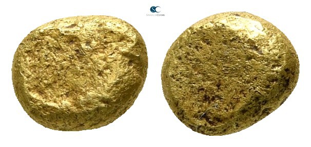 Ionia. Uncertain mint circa 650-600 BC. 
1/24 Stater Ingot EL

6mm., 0,69g.
...