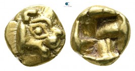 Ionia. Uncertain mint circa 600-550 BC. Myshemihekte - 1/24 Stater EL. Phokaic standard