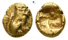 Ionia. Uncertain mint circa 600-550 BC. Myshemihekte - 1/24 Stater EL. Phokaic standard