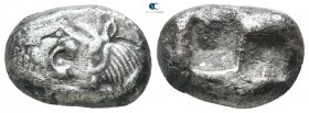Kings of Lydia. Sardeis. Kroisos 560-546 BC. 1/2 Stater AR