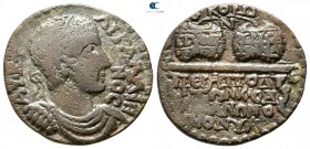 Phrygia. Hierapolis . Gallienus AD 253-268. Homonoia-issue with Sardeis. Bronze Æ
