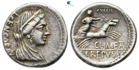 P. Crepusius 82 BC. Rome. Denarius AR