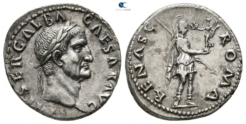 Galba AD 68-69. Struck circa July AD 68 - January AD 69. Rome
Denarius AR

18...