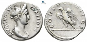 Matidia AD 113-114. Rome. Denarius AR