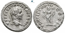 Geta AD 198-211. Rome. Denarius AR