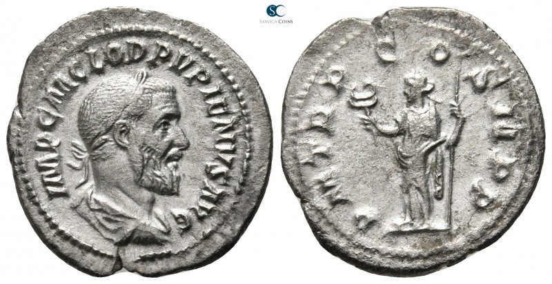 Pupienus AD 238. Rome
Denarius AR

22mm., 2,76g.

IMP C M CLOD PVPIENVS AVG...