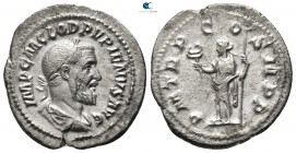 Pupienus AD 238. Rome. Denarius AR