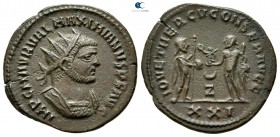 Maximianus Herculius AD 286-305. 7th officina. Antioch. Antoninianus Æ