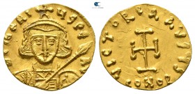 Tiberius III (Apsimar) AD 698-705. Constantinople. Tremissis AV