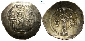 Alexius I Comnenus AD 1081-1118. Struck circa AD 1092-1118. Constantinople. Aspron Trachy EL