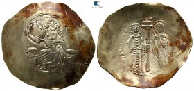 Manuel I Comnenus AD 1143-1180. Struck circa AD 1152-1157(?). Constantinople. Aspron Trachy EL