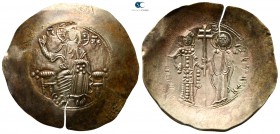 Manuel I Comnenus AD 1143-1180. Struck circa AD 1152-1157(?). Constantinople. Aspron Trachy EL
