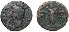 Rome Roman Empire 37 - 41 AE As - Agrippa (S C; Neptune) Bronze 10.7g VF RIC I 58 OCRE ric.1(2).gai.58 BMC RE 161