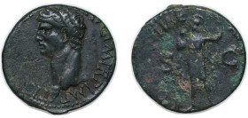 Rome Roman Empire 50 - 54 AE Dupondius - Claudius (CONSTANTIAE AVGVSTI S C; Constantia) Bronze Rome Mint 13.6g VF RIC I 111 OCRE ric.1(2).cl.111