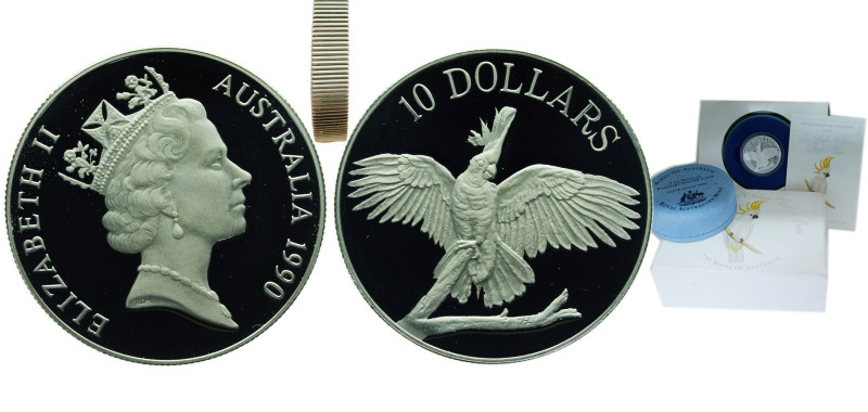 Australia Commonwealth 1990 10 Dollars - Elizabeth II (3rd Portrait - White Cock...