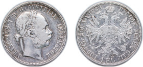 Austria Austro-Hungarian Empire 1883 1 Florin - Franz Joseph I Silver (.900) Vienna Mint (6035954) 12.2g VF KM 2222