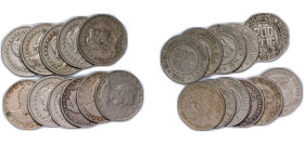 Brazil Republic of the United States of Brazil 1900s-1930s 200 Réis (22 Lots) Copper-nickel Rio de Janeiro Mint VF