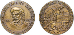 Cuba Second Republic 1967 Medal - Che Guevara Copper 37g AU